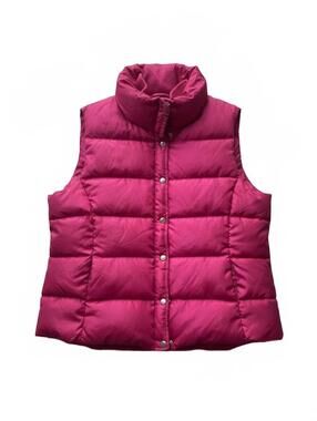 J.Crew Pink Puffer Vest Medium Lightweight Warm